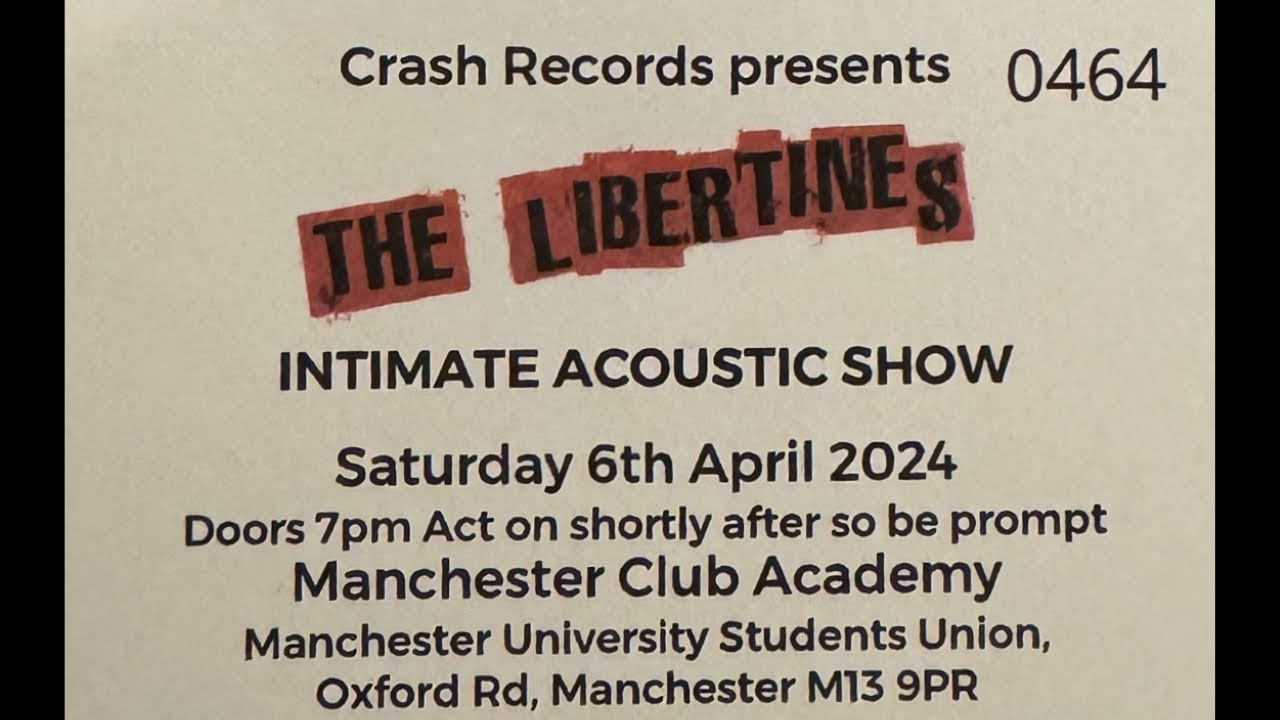 Libertines - April 2024 Club Academy Manchester