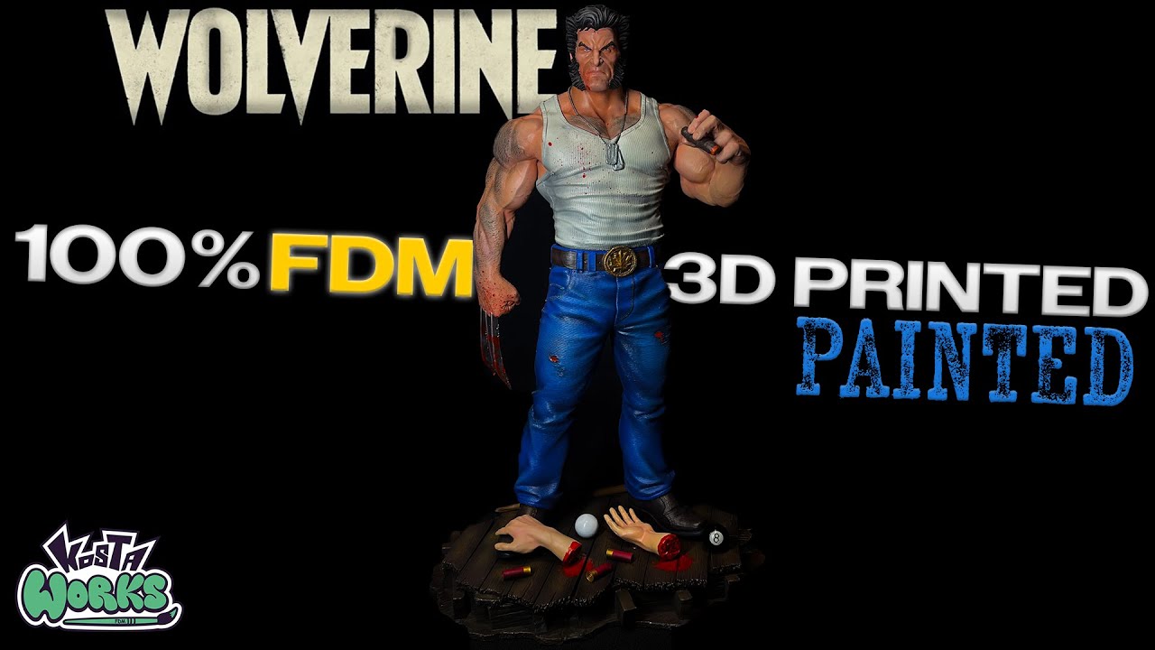 How I Painted This 100% FDM Wolverine 3D Print