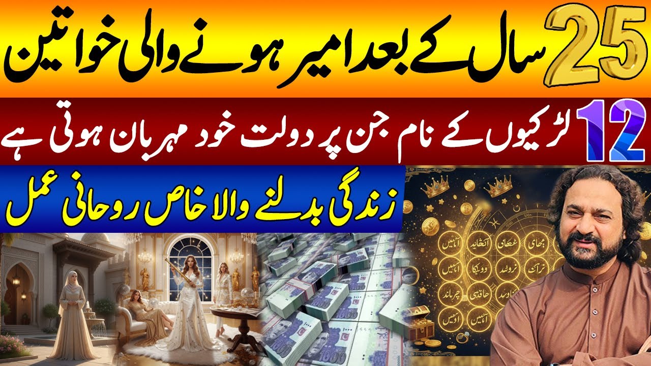 12 Lucky Girls Destined for Wealth After 25 Years | Secret to Life-Changing Rizq | Dawood G Dawood |