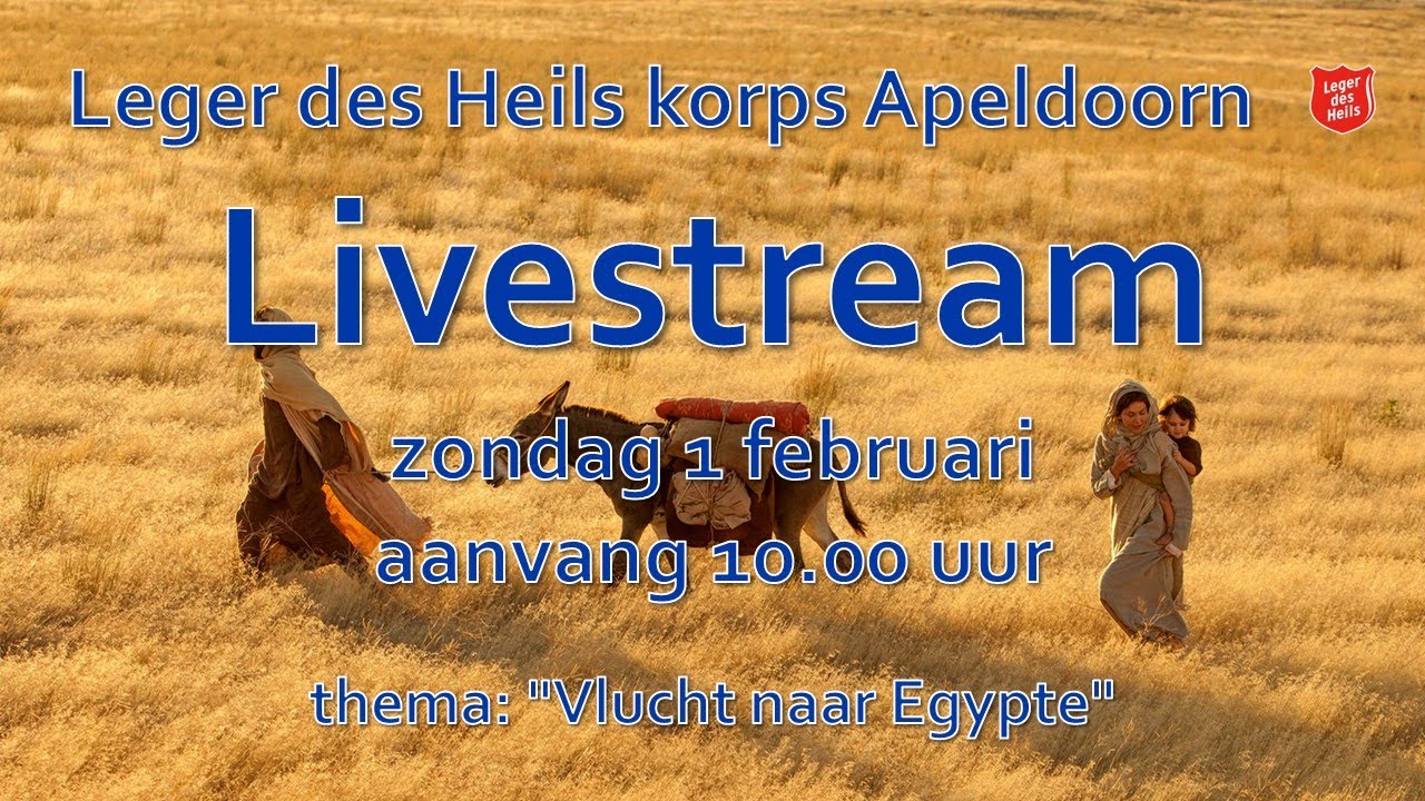Samenkomst zondag 1 februari 10.00 uur. Thema: 