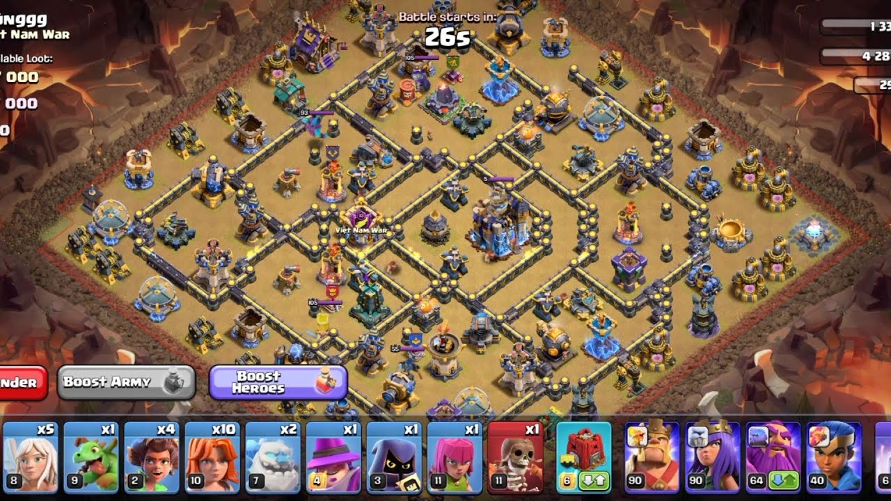 TH15 VS TH18 CLAN WAR ATTACK