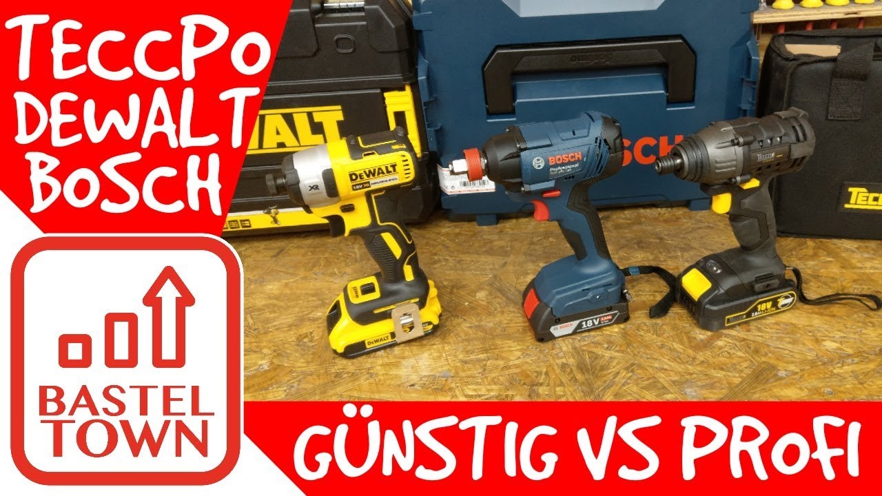 Сравнение аккумуляторных ударных гайковертов | BOSCH & DEWALT против TECCPO | Дорого или дёшево |...