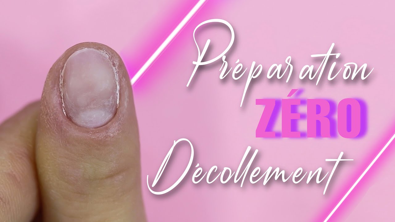 Préparation de l'ongle ℤ𝔼ℝ𝕆 décollement