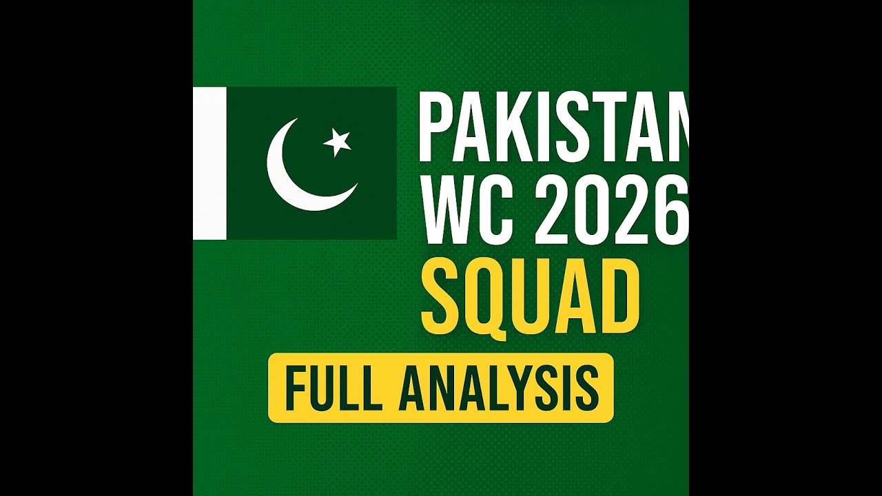 Pakistan WC 2026 Squad Revealed! Complete Analysis & Key Players