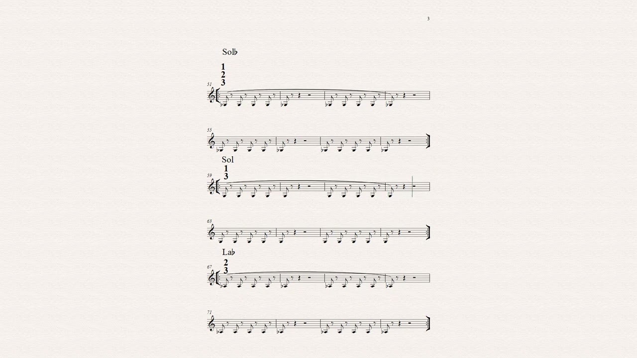 SONIDOS DE LA TROMPETA Bb ( Graves )   METODO SEBASTIAN - PRIMERA LECCIÓN.