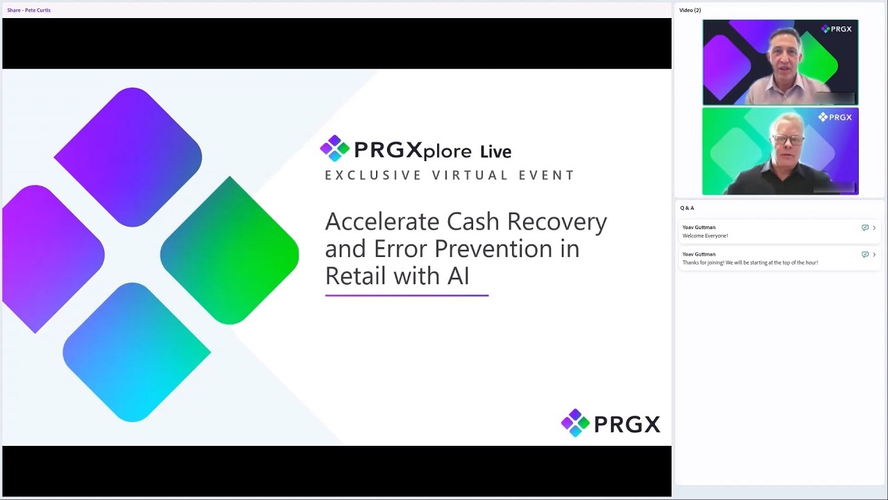 [PRGXplore Live] Accelerate Cash Recovery Cash Recovery and Error Prevention in Retail with AI