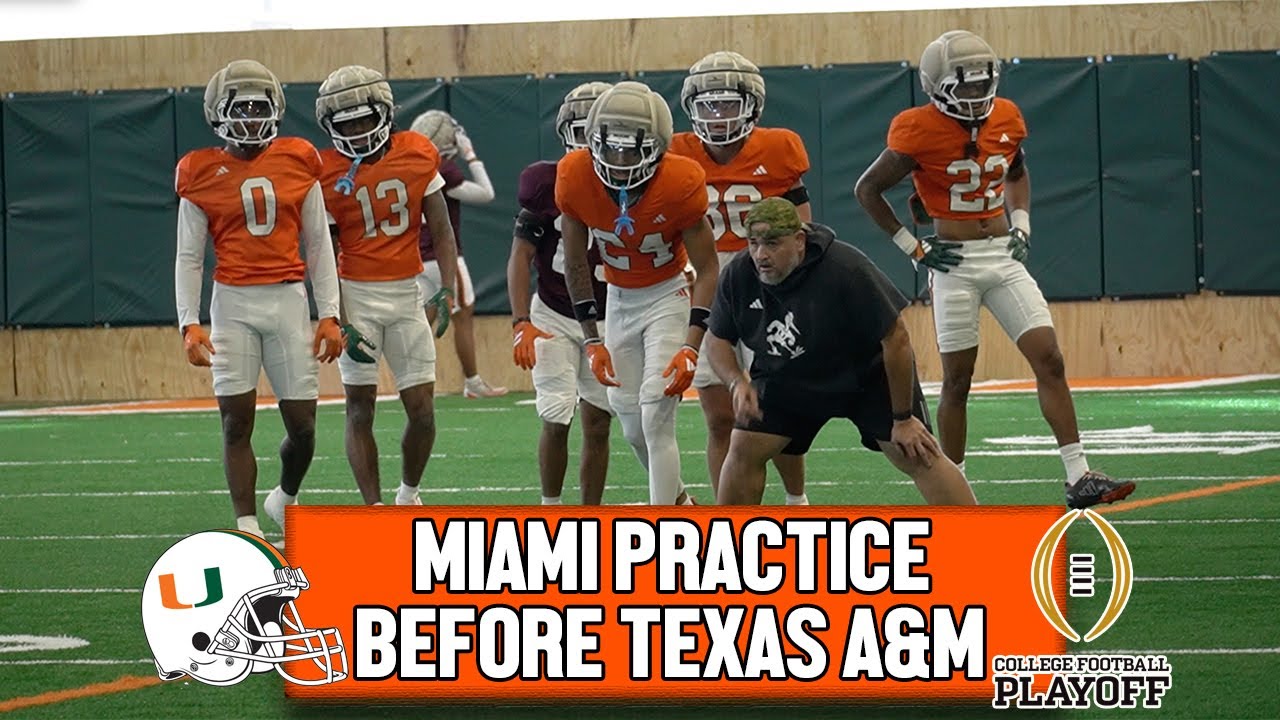 Playoff Practice Preparing for #7 Texas A&M 🏈 Warmups & Individual Drills