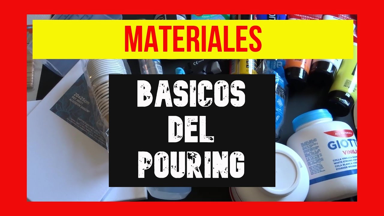 Materiales para Pouring | Tutorial de ACRÍLICO FLUIDO para prepararlo correctamente