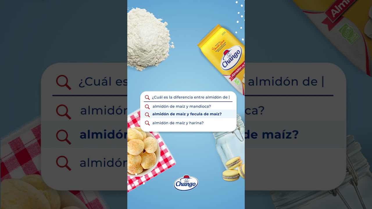 &iquest;Cu&aacute;l es la diferencia entre almid&oacute;n de ma&iacute;z y f&eacute;cula de ma&iacute;z? #almidon #fecula #chango #receta