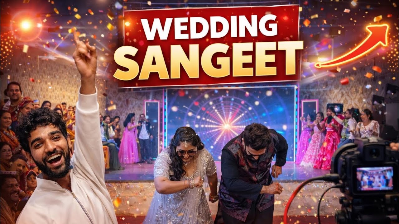 Sangeet Night Celebration🎶🔥 || Wedding Dance Performance||Full Vlog||Day -47 Of Vlogging ||47th Vlog