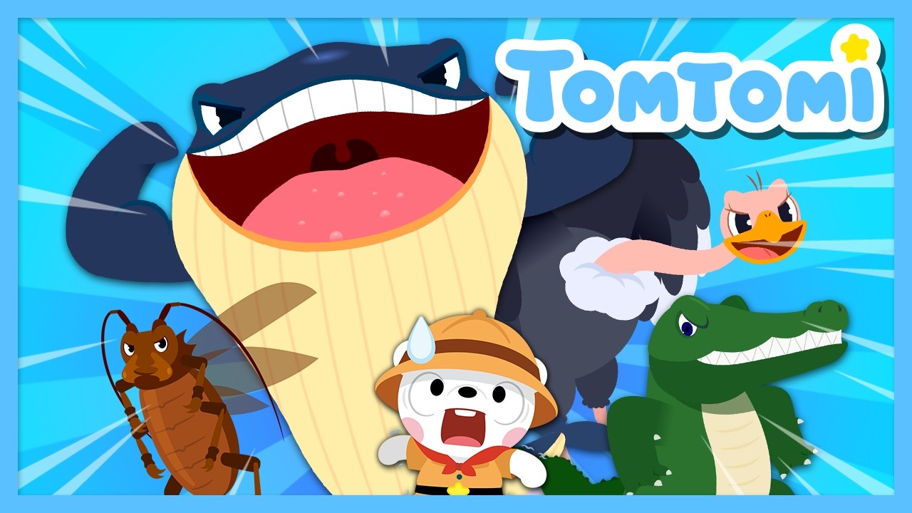 ¿Existen animales tan grandes?🐘 | Canción Infantil de Animales | TOMTOMI en Español