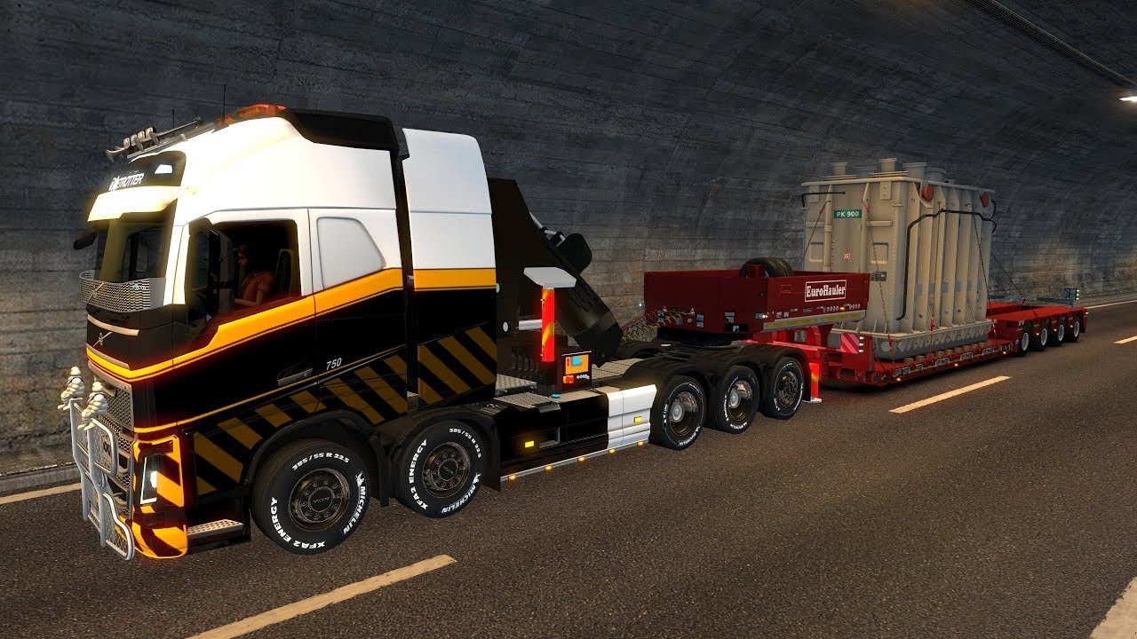 VOLVO FH 10x4 5 Ejes | Transportando Equipo Pesado en Italia | Destino Palermo