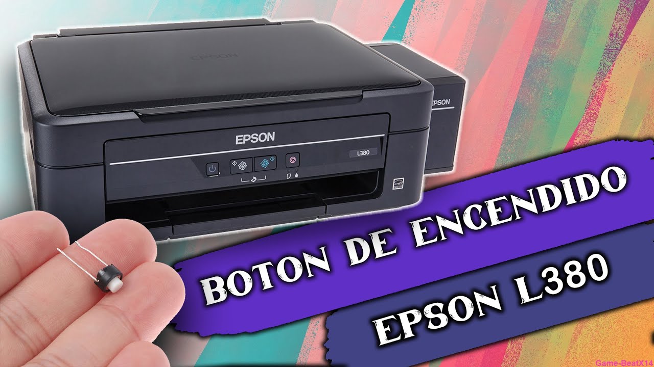 Abrir y Reparar BOTON de ENCENDIDO Impresora EPSON L380 / Repair power BUTTON of EPSON L380 Printer