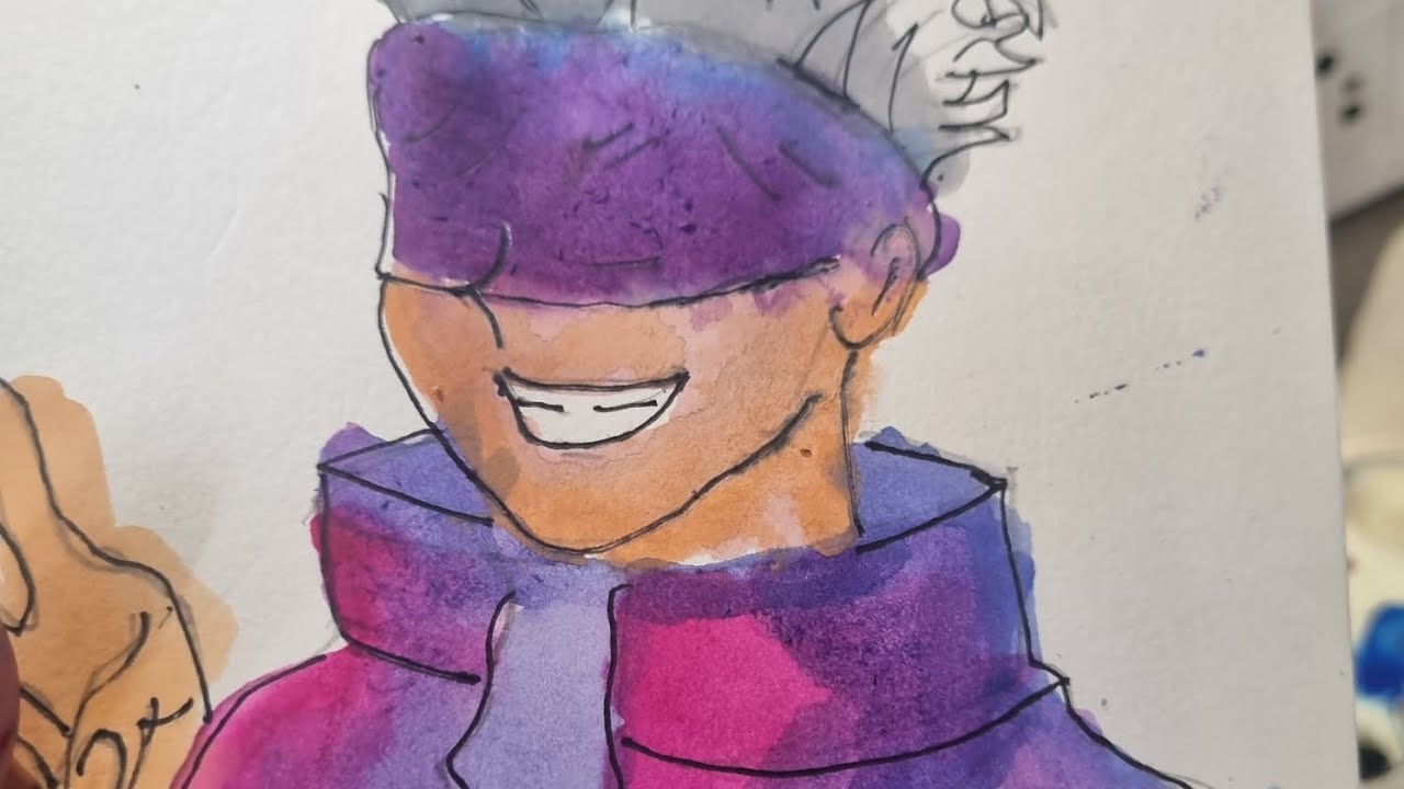 Gojo drawing easy