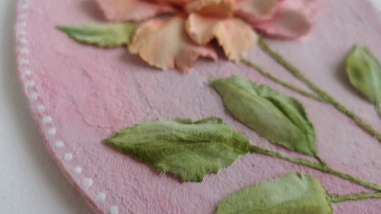 Rose sculpture painting