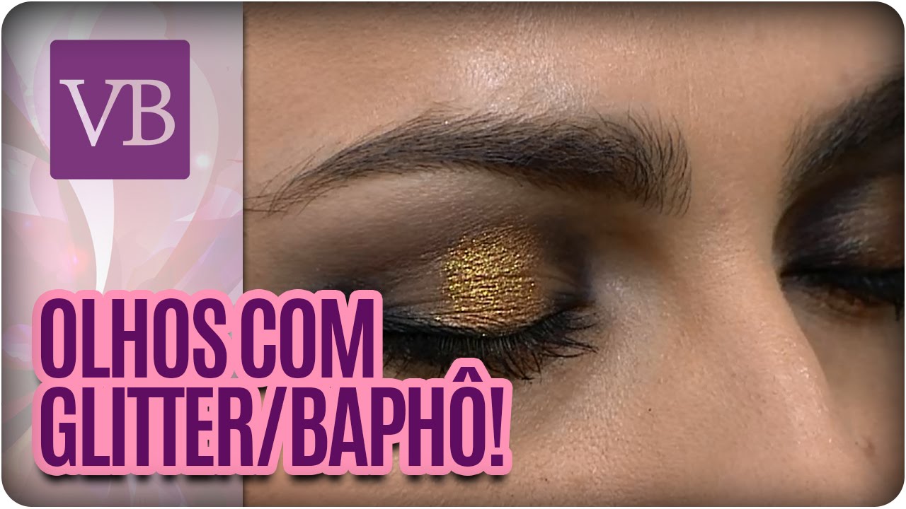 Como fazer olhos lindos usando o glitter - Você Bonita (14/06/16)