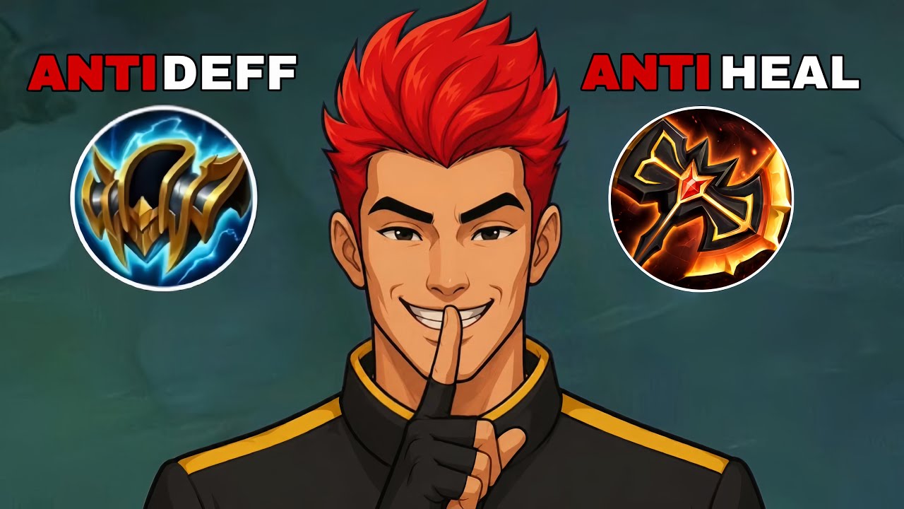 CHOU SUSTAIN BUILD EMBLEM FULL TUTORIAL GAMEPLAY-(most try this build)-MLBB