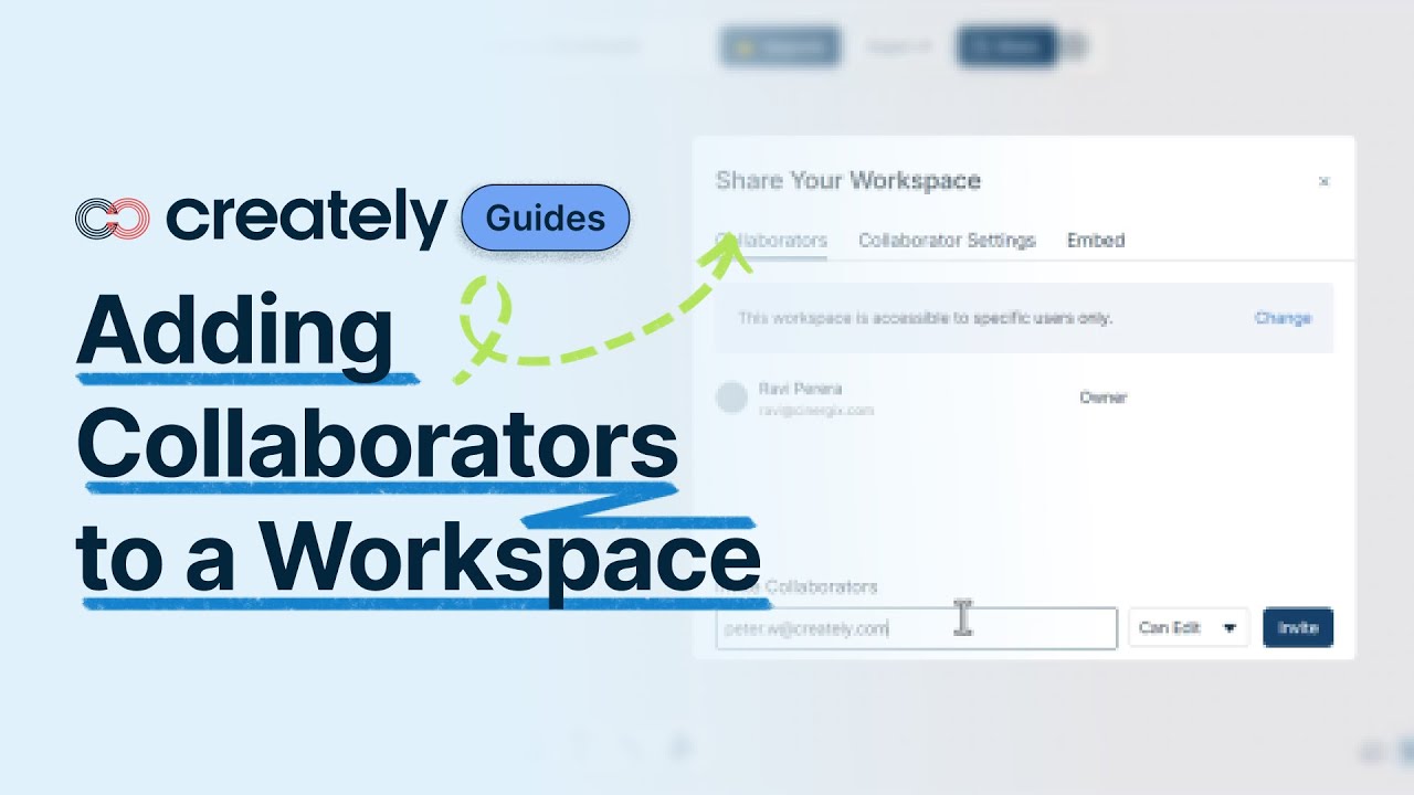 Creately Guides | Adding Collaborators to a Workspace