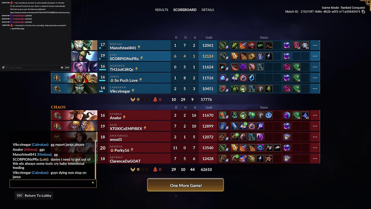 Smite 2 Ranked Live HD! Mision: Mastery