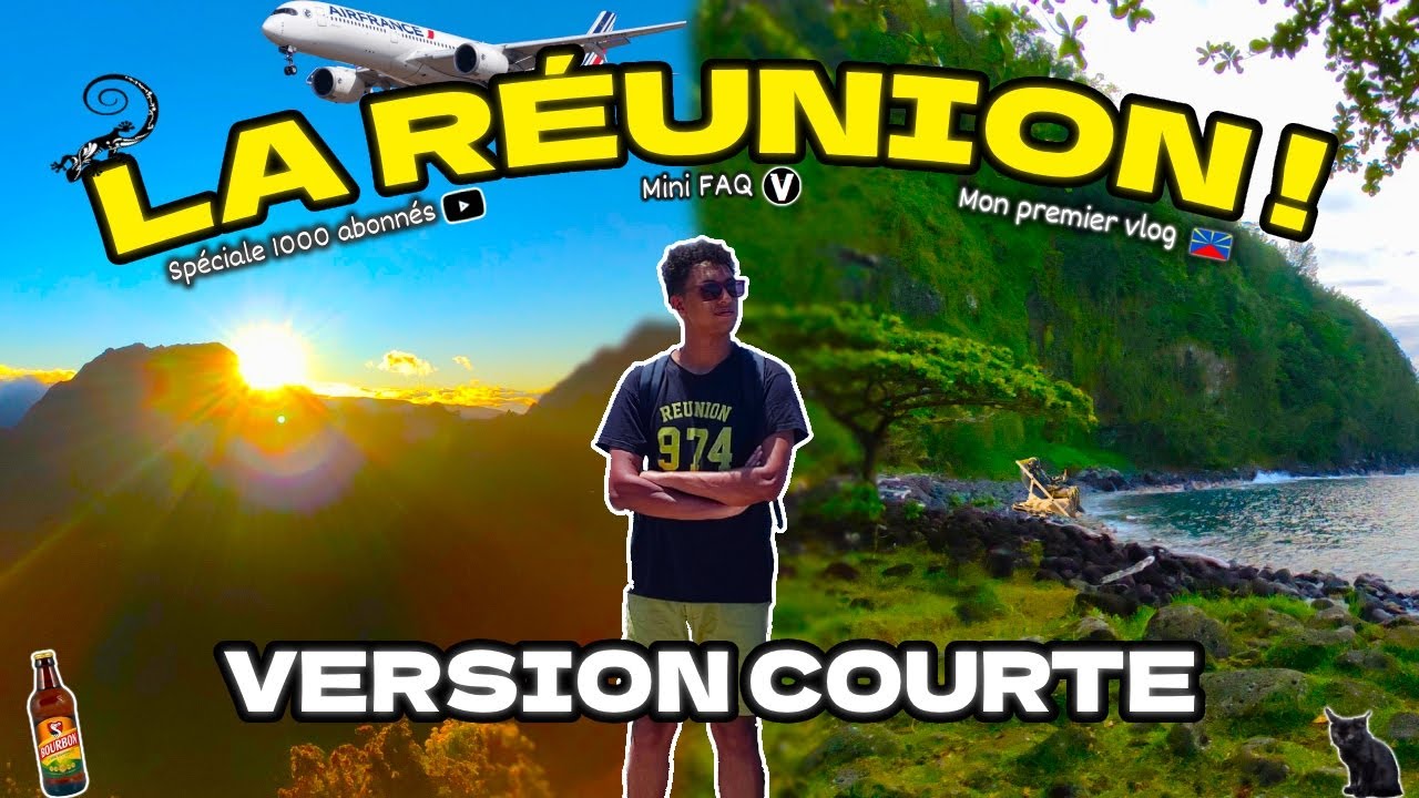 MON VLOG À LA RÉUNION !!! (Version courte, Spéciale 1000 abonnés)