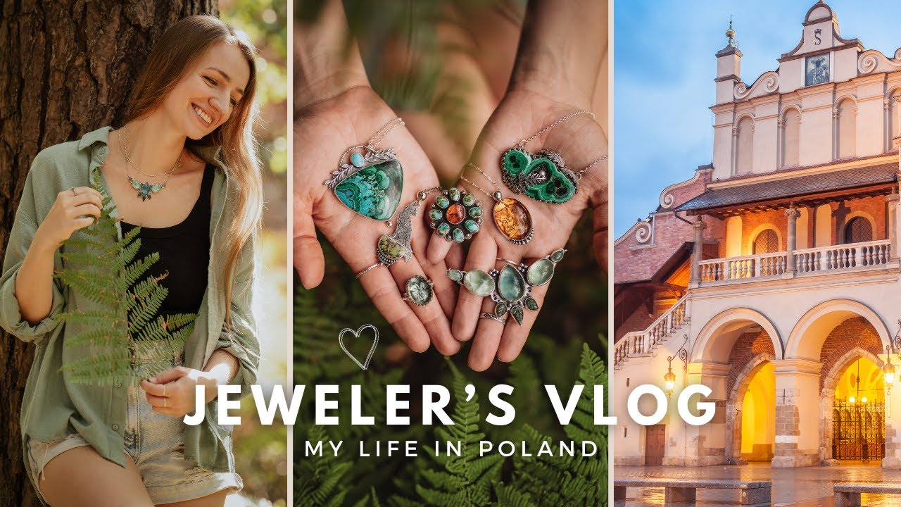 How I work as a self employed jeweler in Poland! Jewelry photos in the forest