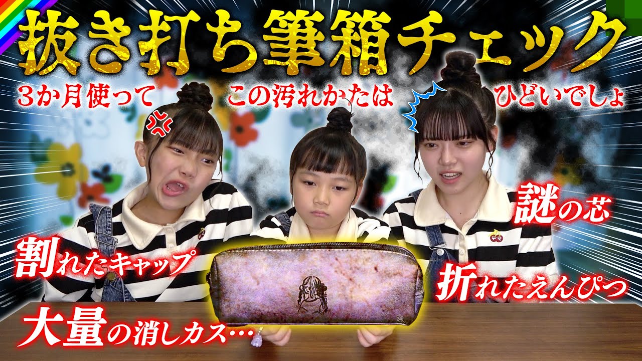 【抜き打ちチェック】妹の筆箱の中身をチェックしたら想像通りの結果でした…。