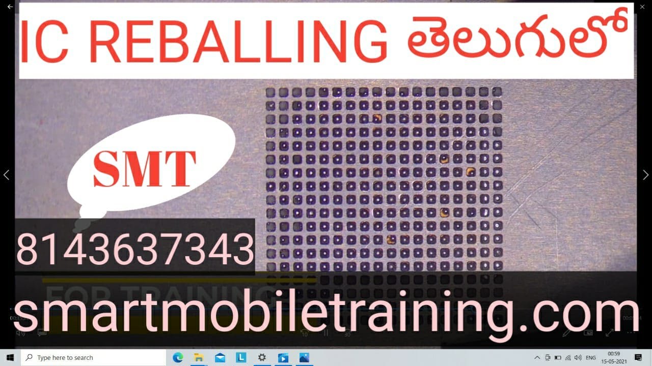 IC REBALLING - HOW TO REMOVE IC IN A SAFE WAY AND REBALLING AND INSTALLING; SMART MOBILE TRAINING