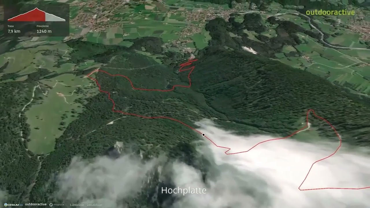 Hochplatte ∆ hiking trails ∆ 3d-trail.com/germany/