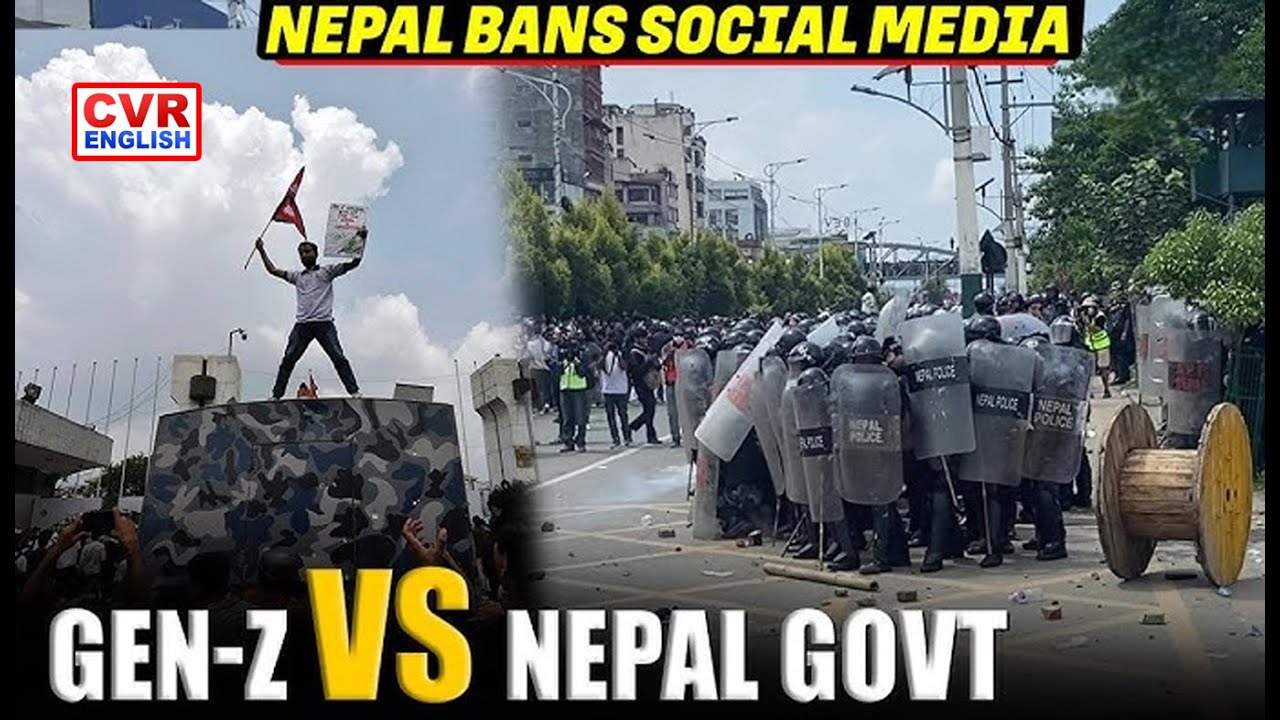 Tear gas, water cannon, Stone pelting! GEN-Z Vs Nepal Govt after social media banned in country
