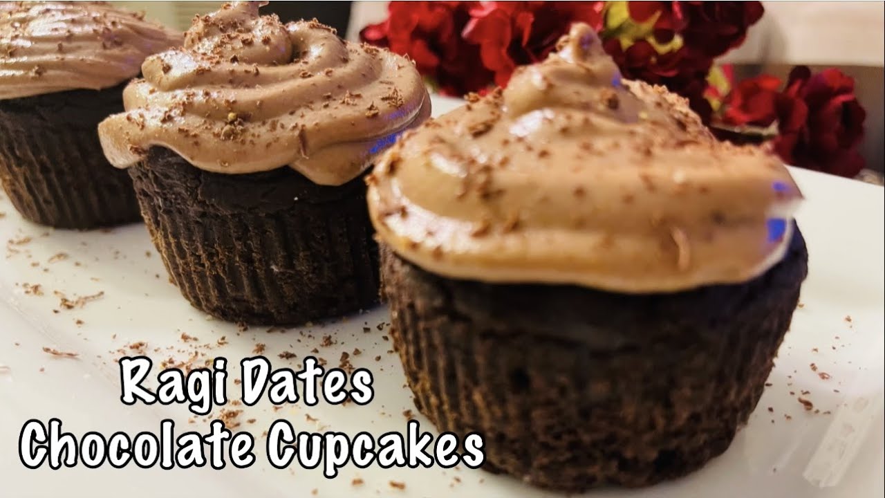Do try this healthy guilt free dates ragi chocolate cupcakes | gluten-free chocolate cupcakes