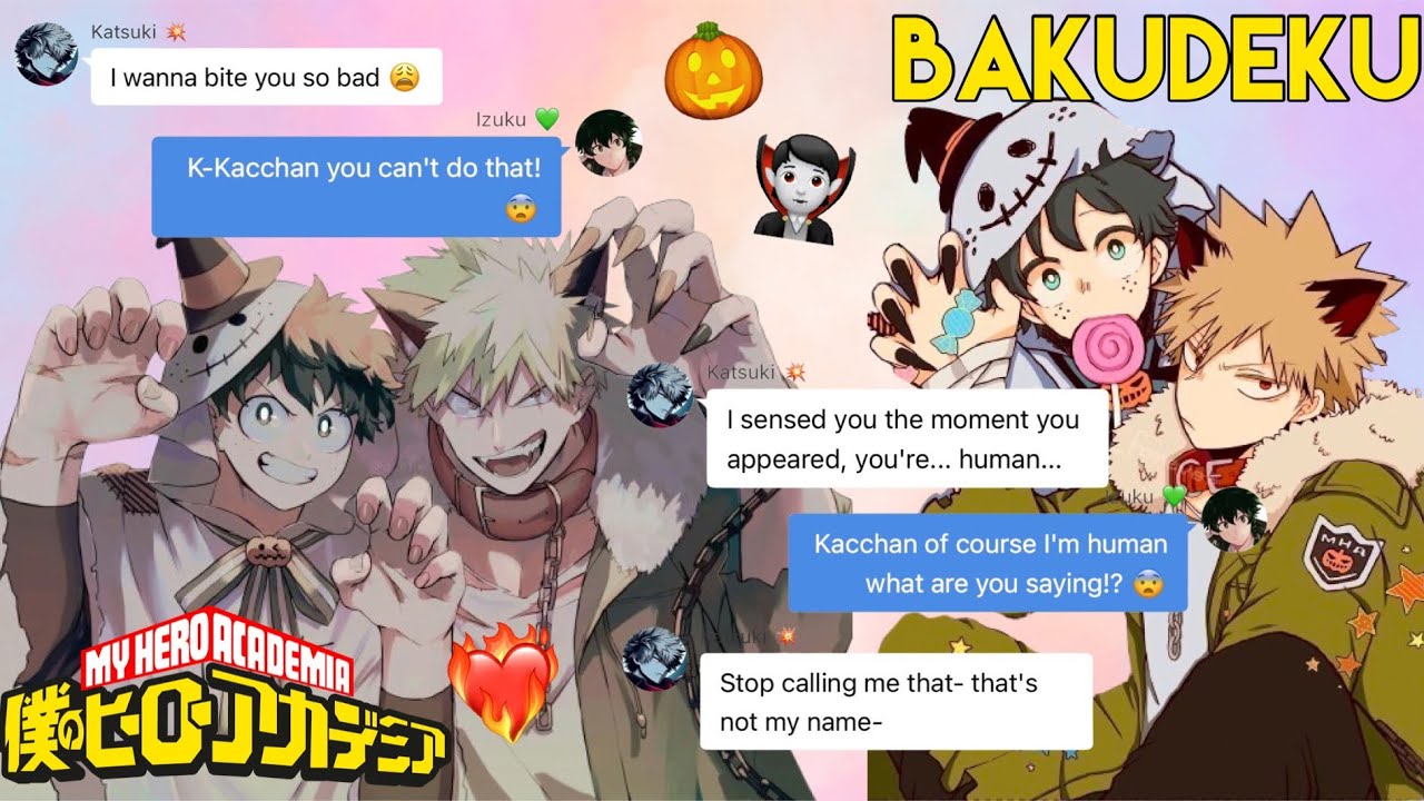 BAKUGO IS A VAMPIRE!? 😱 || BakuDeku Halloween Special! 🧡💚 || MHA Texting Story
