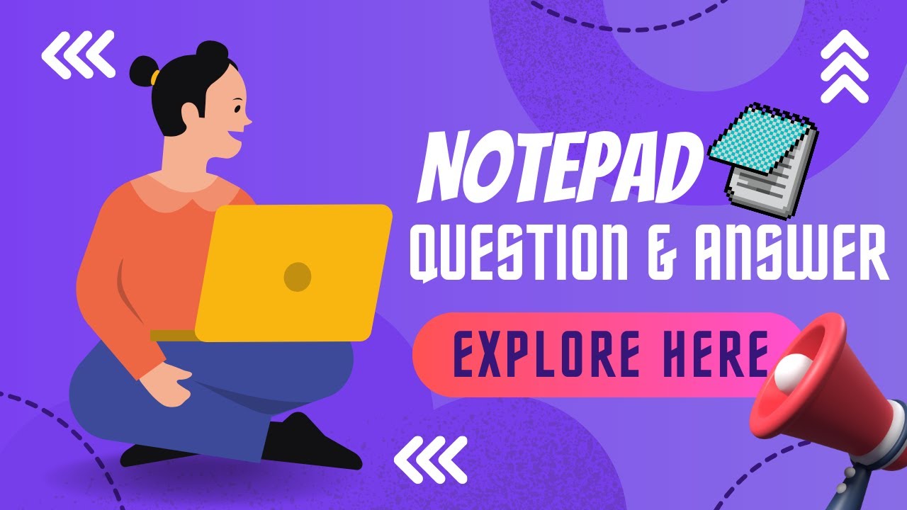 Notepad Question & Answer mcq #computerbasics #notepad #computereducational #education #computer