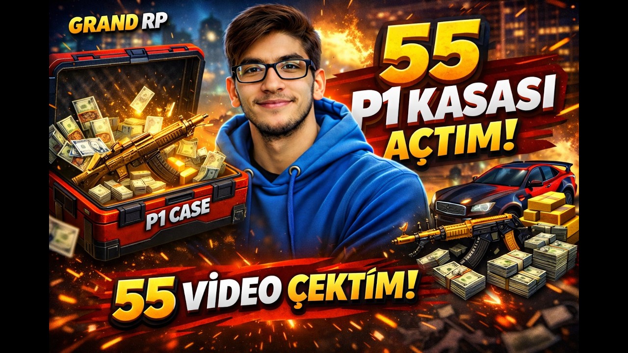Grand RP 55 Kasa Açtım! İçinden Neler Çıktı? 😱 Büyük Kasa Açılımı
