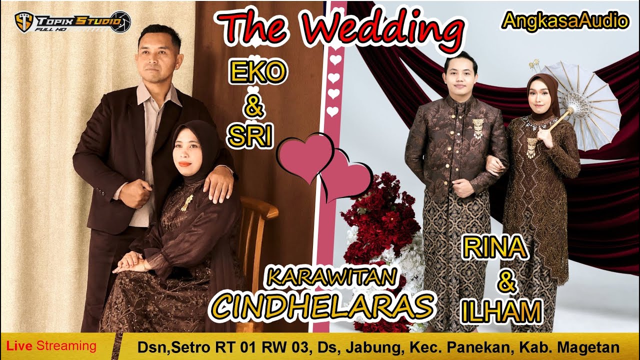 02 LIVE PERNIKAHAN EKO & SRI, RINA & ILHAM || KARAWITAN CINDELARAS, ANGKASA AUDIO | SETRO JABUNG