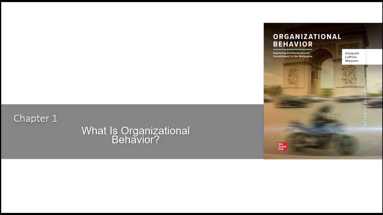 Chapter 1: What is Organizational Behavior?