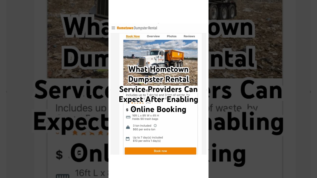 What Hometown Dumpster Rental’s Service Partners Can Expect After Enabling Online Booking