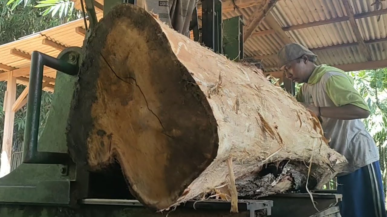 The process of splitting the terrible hard monster wood 