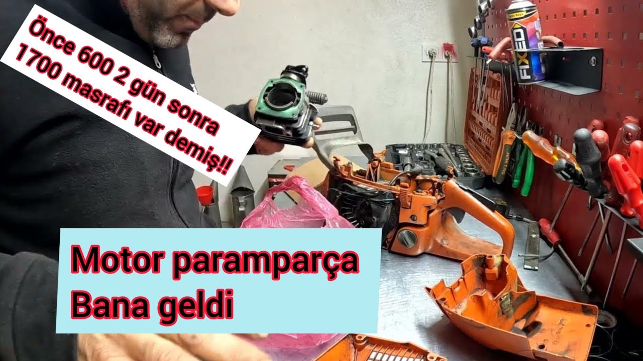 Husqvarna 359 Motorlu testereye Piston Takıldı İki Gün Sonra Usta Tekrar Piston değişecek demiş