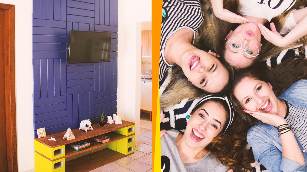 DIY - PAINEL DECK DE MADEIRA | #SuaCasaMaisBonita