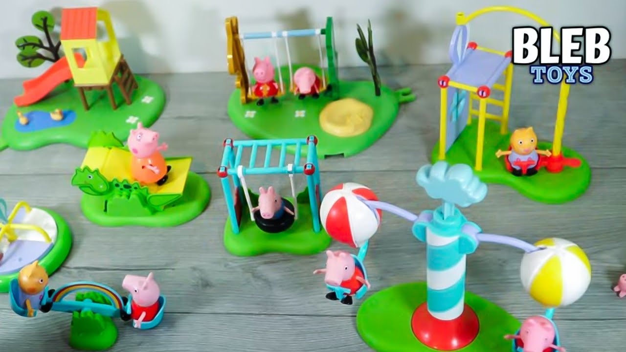 PEPPA PIG PLAYGROUND TOY UNBOXING ASMR