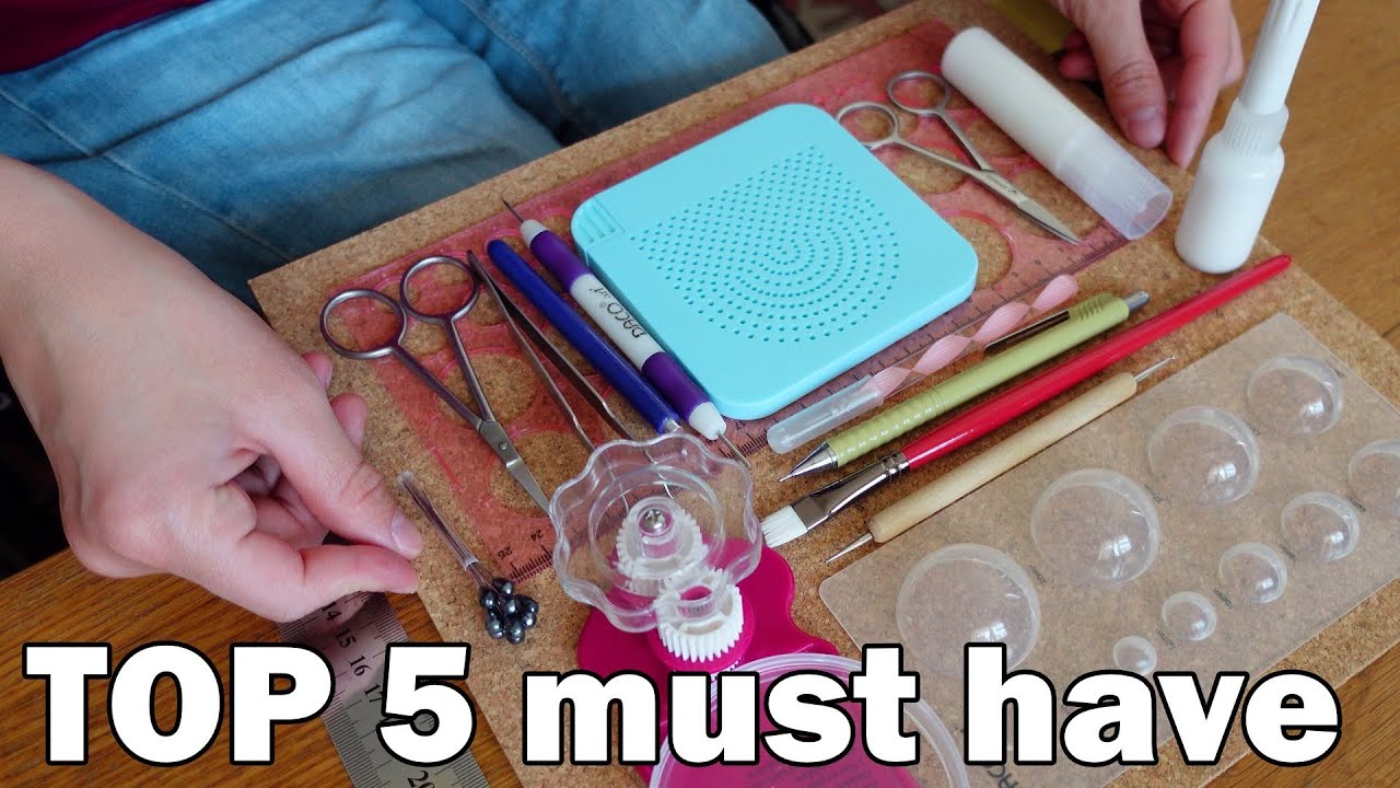 My Paper Quilling Tools - My Top 5 MUST HAVE