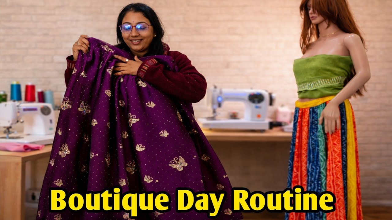 👉 Designer Lehenga Making | Boutique Day Routine | Women Empowerment | Self Employed Women