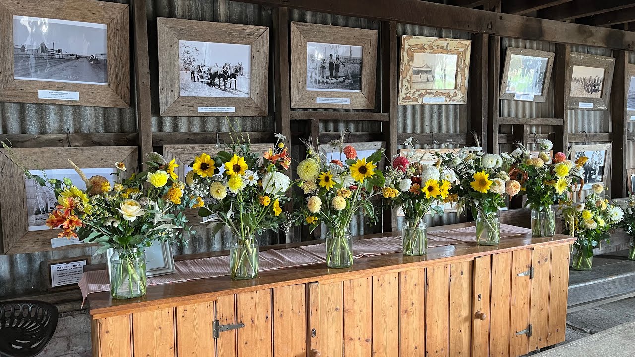 A sunflower wedding with Blooms on the Hill