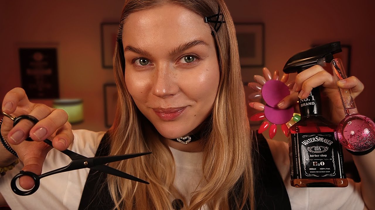 ASMR Fast Roleplay Marathon 💇☕💅💆‍♀️ Haircut, Coffee, Spa, Massage & More!