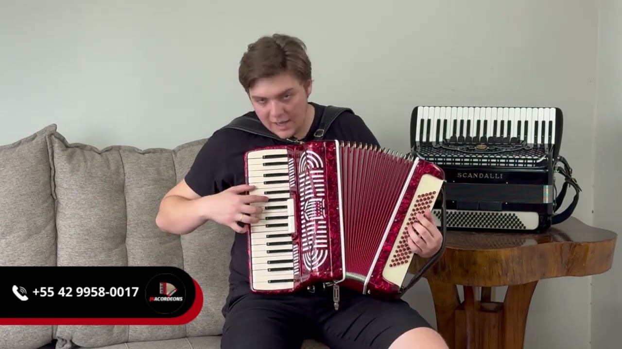 Acordeon Paolo Soprani 80 Baixos
