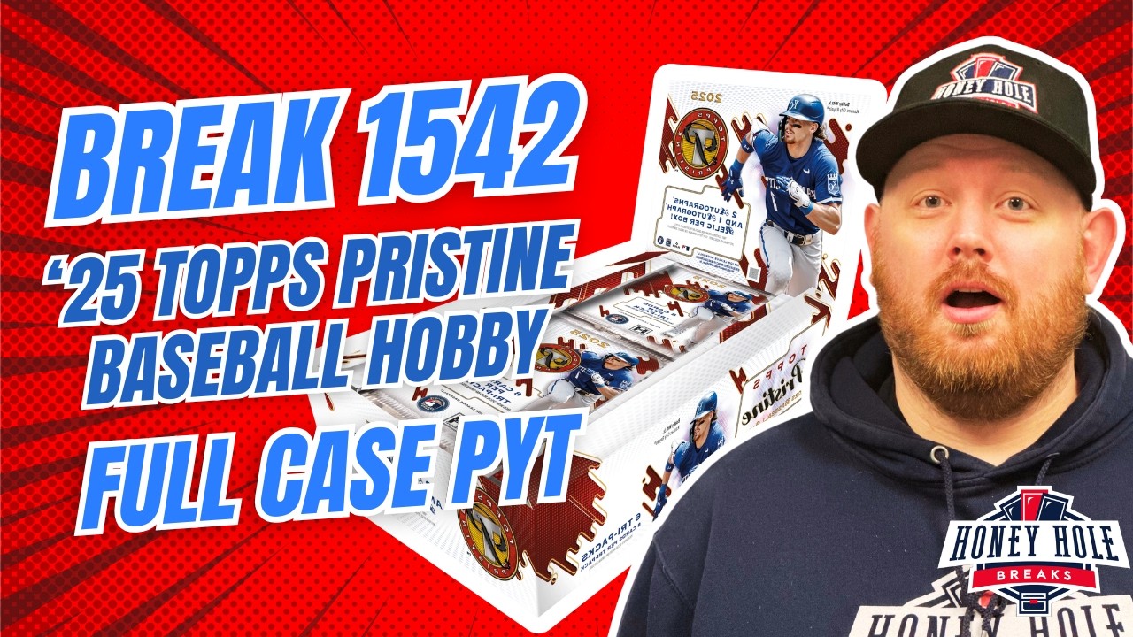 ПОЛНЫЙ КЕЙС 2025 Topps Pristine Baseball Hobby — 6 коробок PYT Break #1542