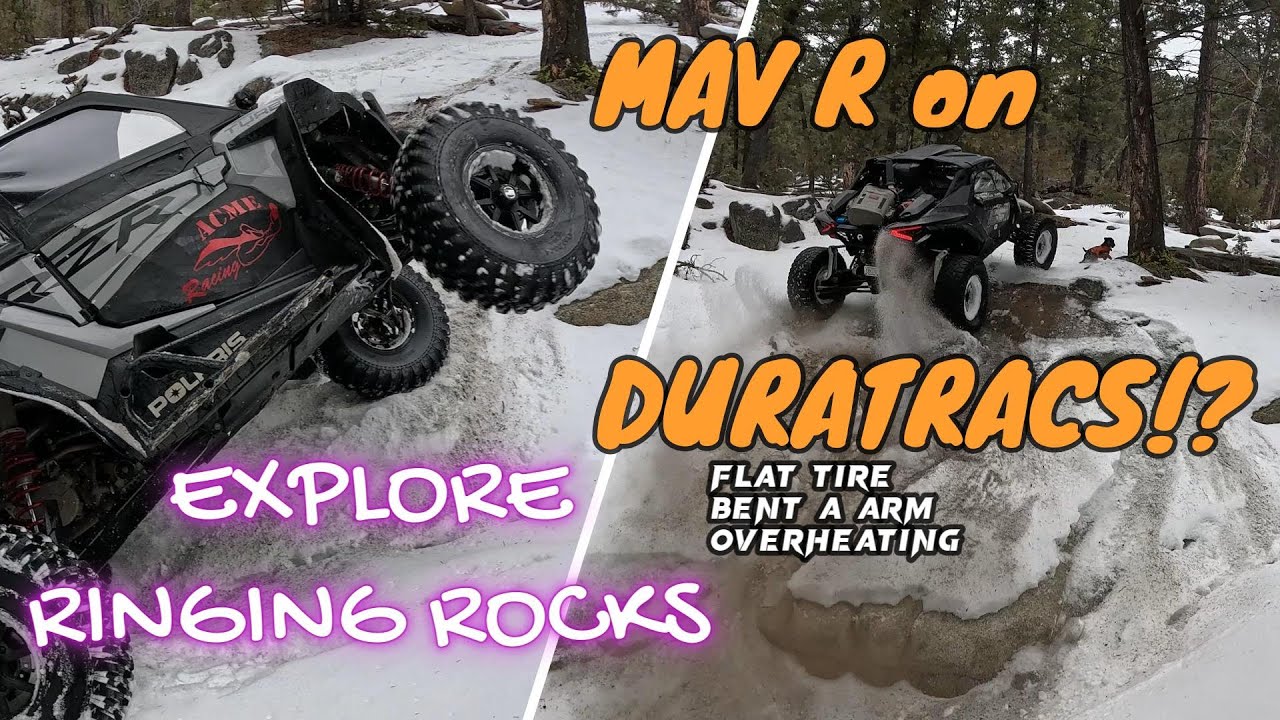 Polaris Rzr Maverick R ride to RINGING ROCKS natural phenomenon.