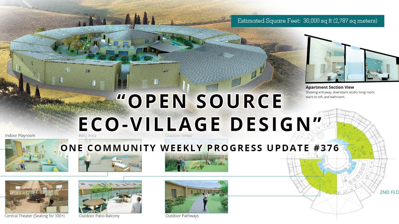 Open Source Eco-village Design - One Community Weekly Progress Update #376