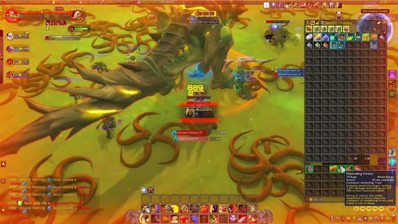 Mythic 0 - The Blinding Vale - Protection Warrior - 240 ilvl loot