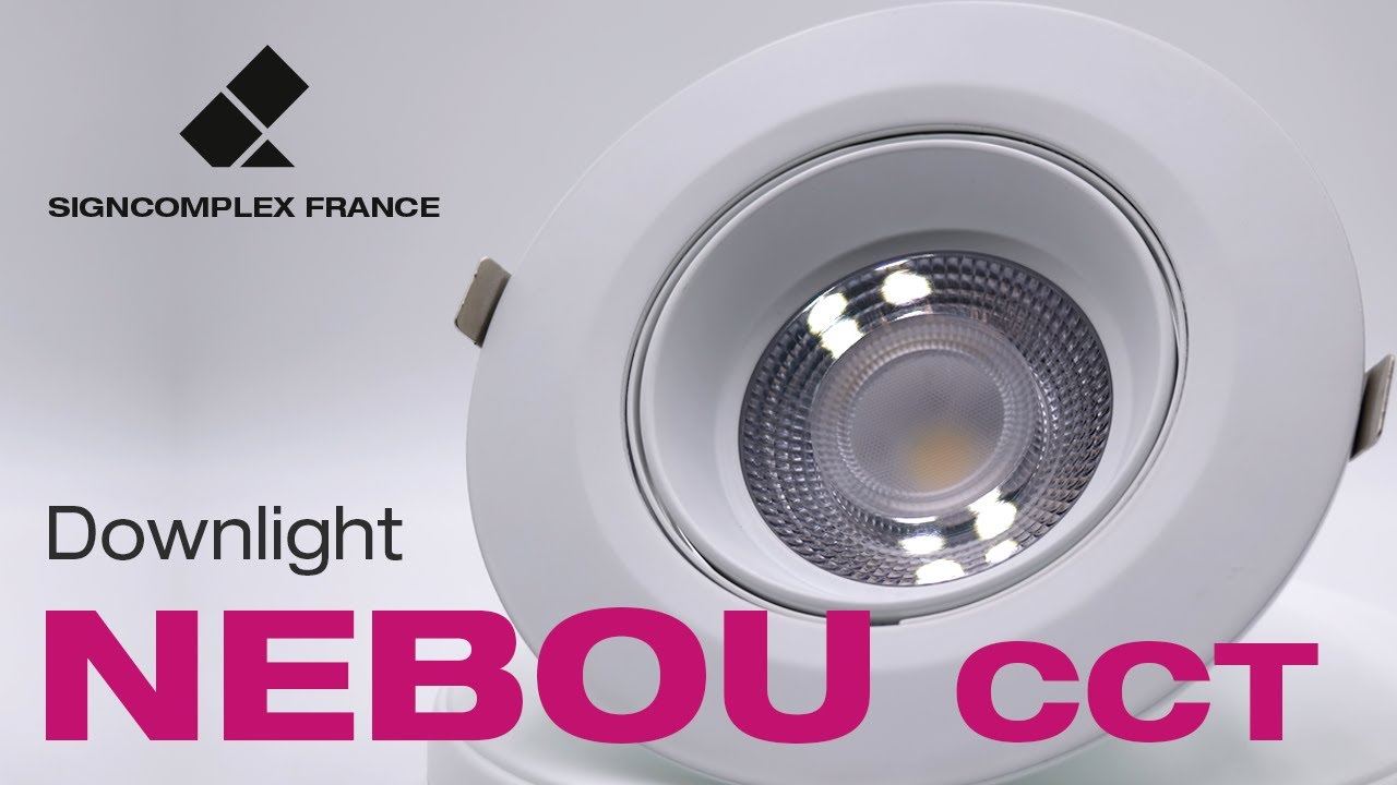 Nouveau Downlight  NEBOU CCT &bull; Orientable, Inclinable & CCT Changing